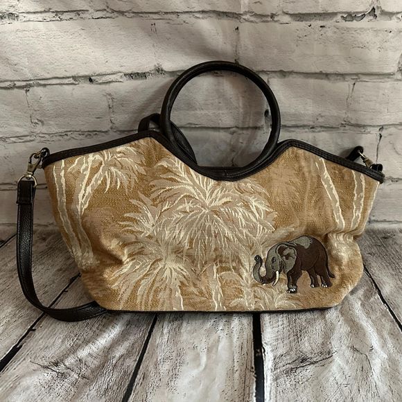 Bueno Women's Elephant Brown Hand Bag, Pre-owned - Picture 1 of 6